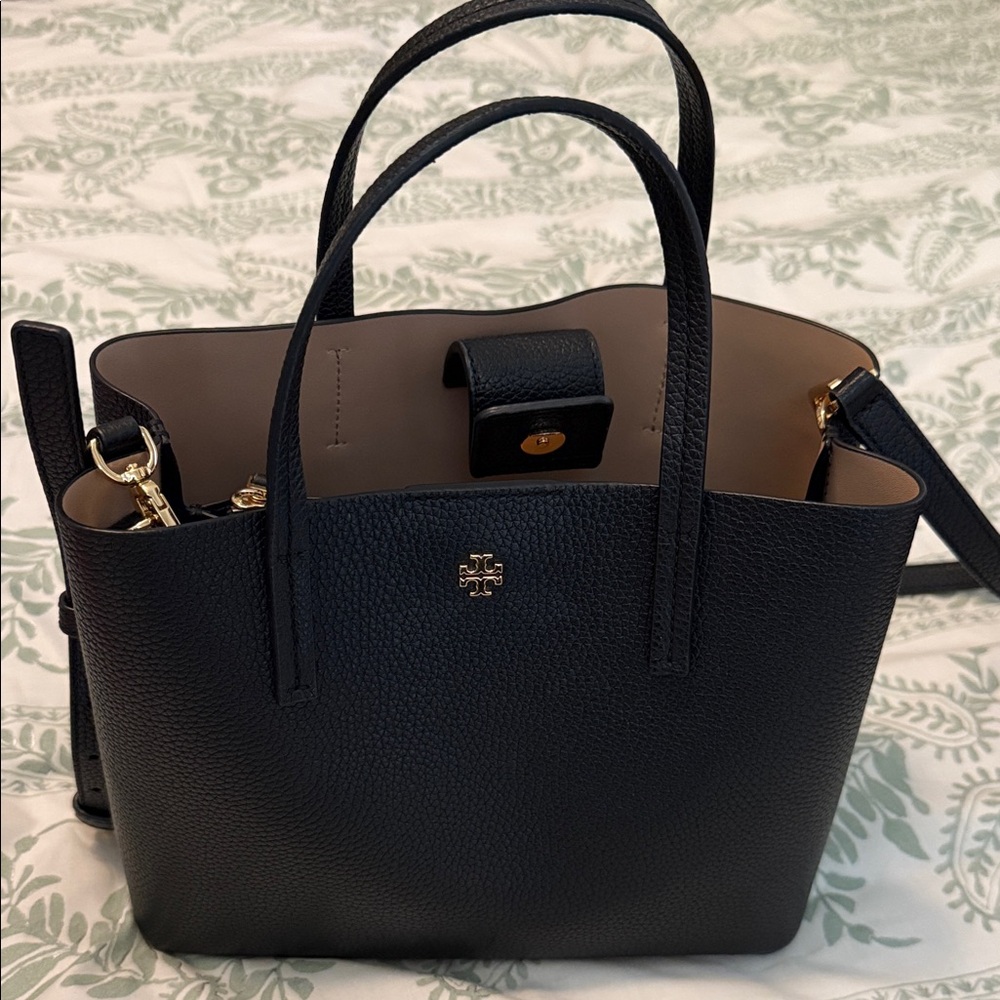 Tory Burch Black Leather Tote
